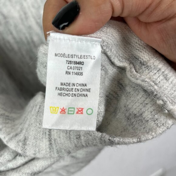 Retrod Sweater Womens XL Gray White Oversized Pullover Crewneck Casual - Picture 5 of 9